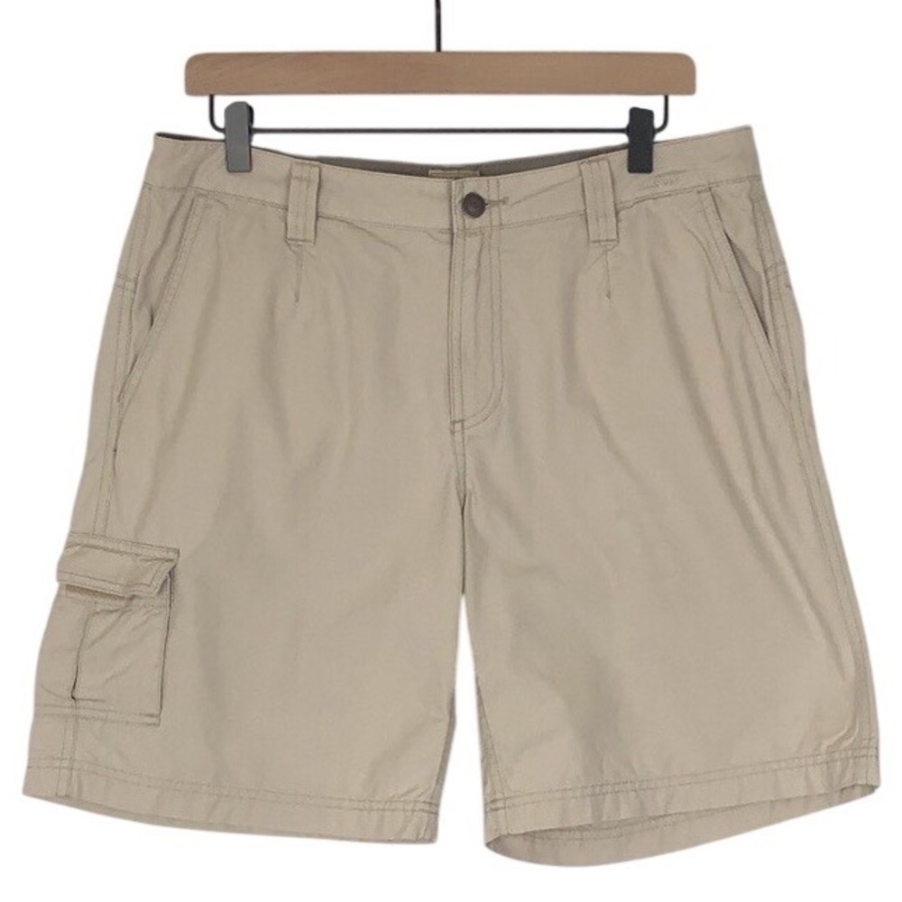 C.C. FILSON‎ Cotton Cargo Shorts Women's Sz 10 Light Khaki Tan 8" Inseam Casual